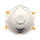 Penggunaan Tunggal Masker Debu FFFP1V Respirator Ringan Tidak Ada Komponen Logam Yang Terekspos pemasok