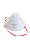 Masker Wajah Antibakteri 4 Ply Bernapas Dengan Dua Katup / Tali Kepala Merah pemasok