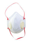 Masker Wajah Antibakteri 4 Ply Bernapas Dengan Dua Katup / Tali Kepala Merah pemasok