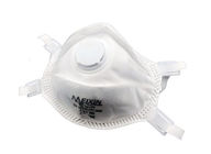 Masker Pernafasan Berwarna Putih, Respirator N95 Dengan Katup Pernafasan pemasok