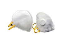 Masker Debu Putih Bernapas FFP2V N95 / Masker N95 Sekali Pakai Untuk Penggunaan Nyaman pemasok