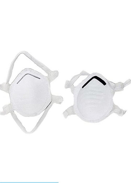 Glassfiber Gratis FFP2 Masker Wajah Sekali Pakai Hypoallergenic Warna Putih Bebas Lateks pemasok