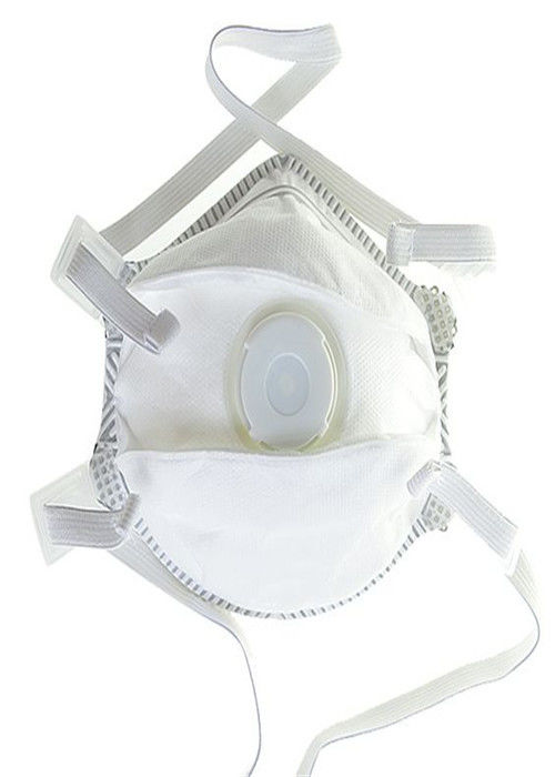 Fluid Proof FFP2 Masker Debu Anti Polusi Sekali Pakai Dengan Tali Kepala Yang Dapat Disesuaikan pemasok