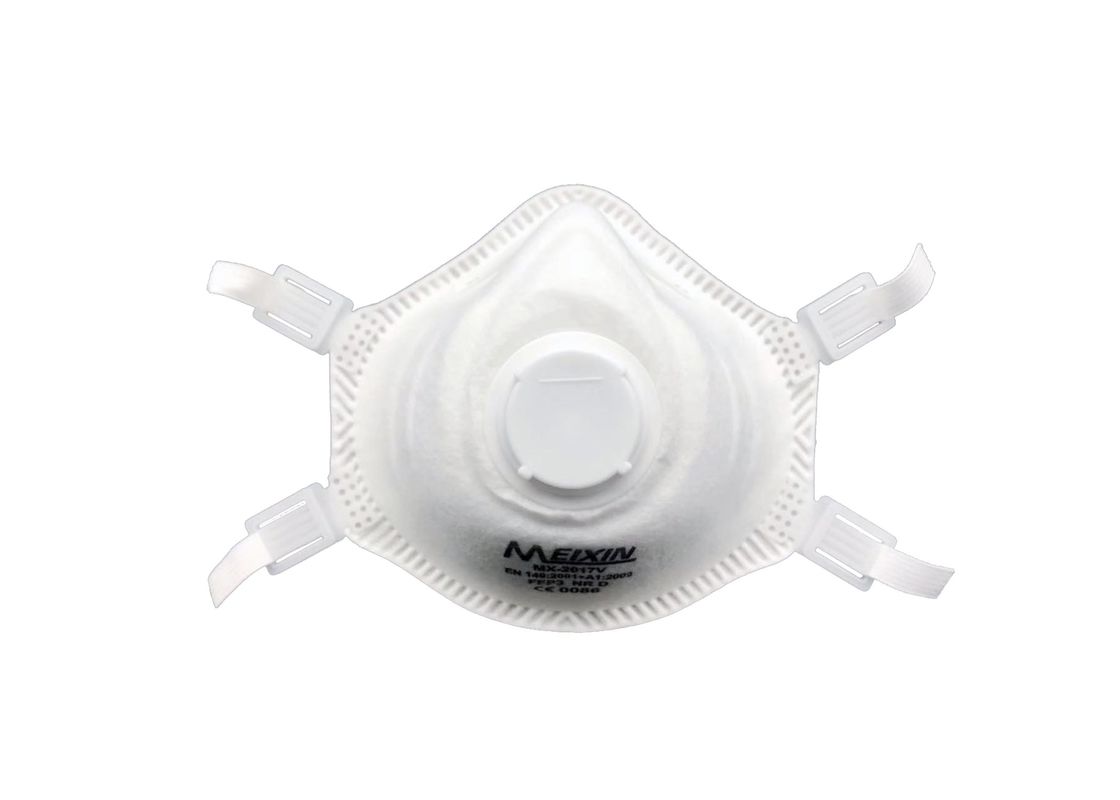 Masker Pernafasan Debu Kinerja Tinggi CE Disetujui Dengan Katup Pernafasan pemasok