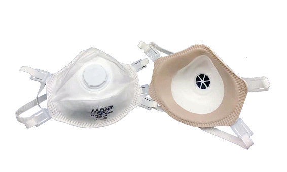 Sertifikasi Masker Respirator Karbon Non Iritasi Warna Putih Lembut CE pemasok