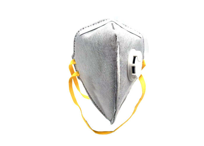 Masker Debu Lipat Vertikal Dengan Katup 4 Lapisan Efisiensi Filter Tinggi Anti Kabut pemasok