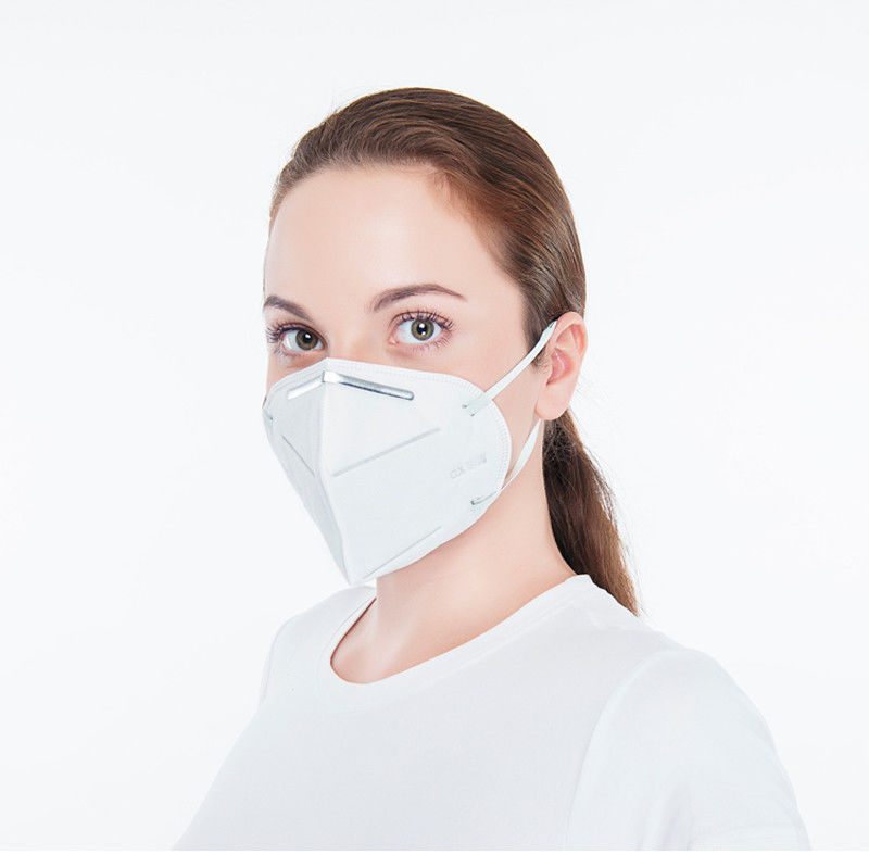 Earloop Antibacterial Face Mask Tipe Dilipat Dengan Lapisan Perlindungan Tebal pemasok