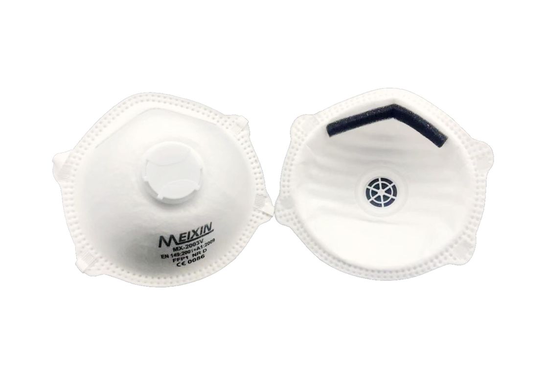 Masker Debu Anti Polusi Kinerja Tinggi FFP1V Dengan Katup Pernafasan pemasok